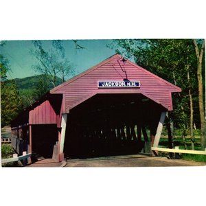 Covered Bridge White Mountains Postcard Travel Souvenir Unposted New Hampshire